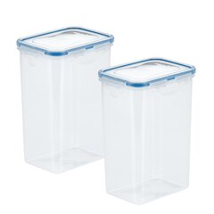 LOCK & LOCK Easy Essentials Food Lids (Flip-Top) / Pantry Storage, BPA  Free, Top-50.7 Cup-for Rice, Clear