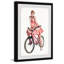 Bicycle Lady - Single Picture Frame Painting-1206685488