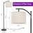 63'' LED Arched/Arc Floor Lamp With Remote Switch And Foot Switch-432904443