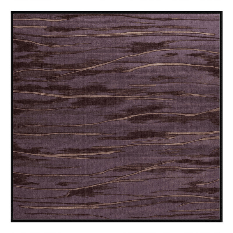 Tapis noir lavable à la machine, Carré 8 pi