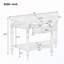 Console demi-lune avec tiroir et tablette-276707847