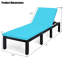 Chaise longue inclinable de 77 po avec coussins et table Kaneaki-1437302726