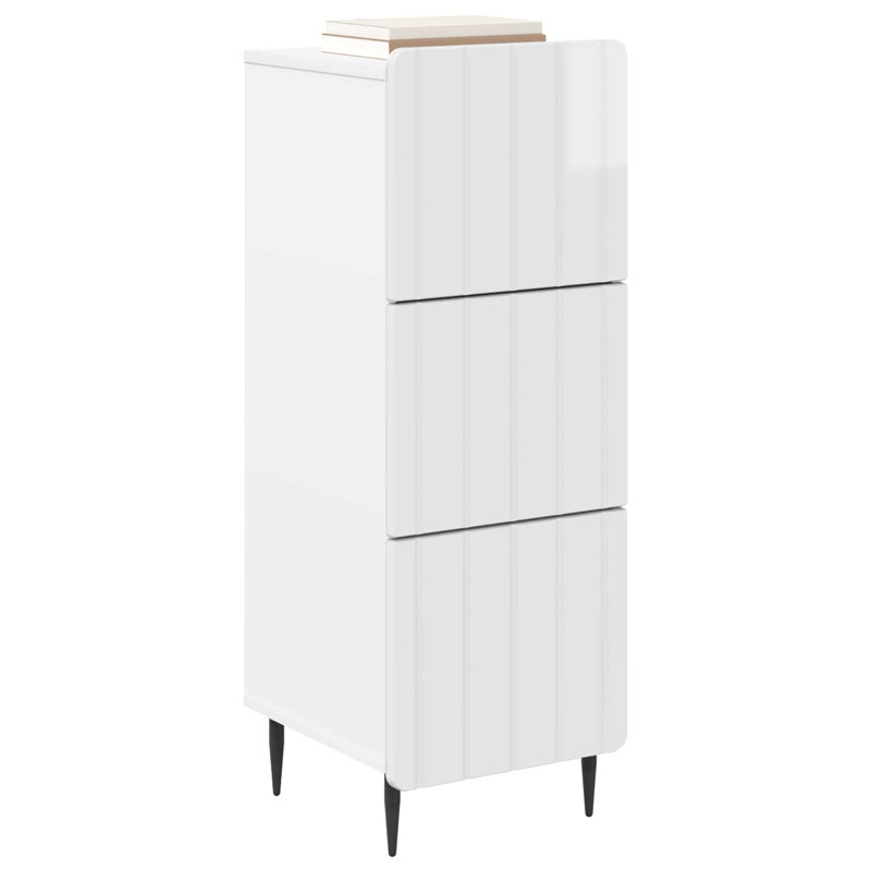 Accent Chest, 92cm H x 33cm W x 34.5cm D, High Gloss White