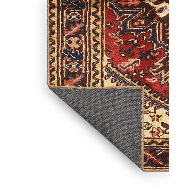 Tapis brun à motif oriental, Rectangle 7 pi x 9 pi