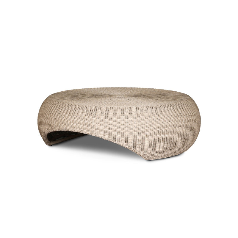 Table basse d'extérieur Brock - blanc rétro, Blanc rétro