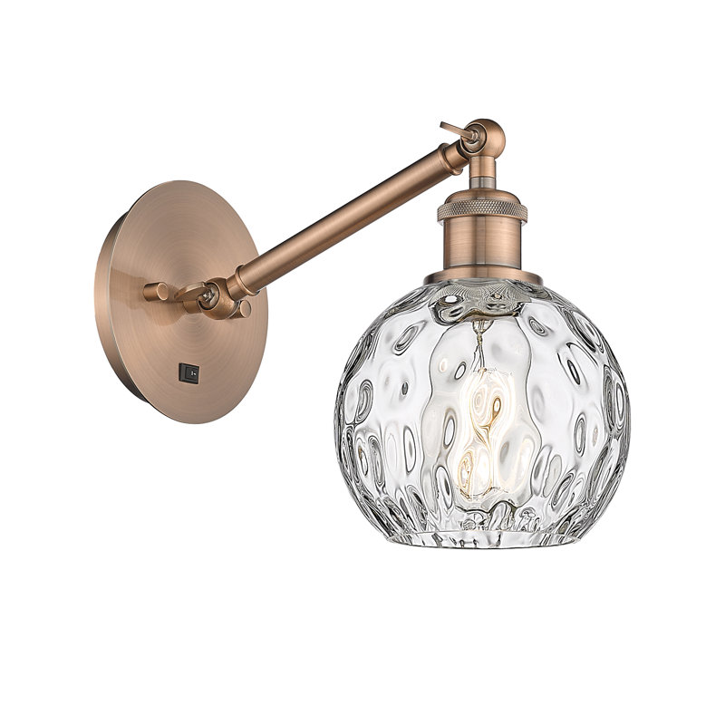 Applique murale 1 lumière 6 po avec bras ajustable Shauna, Ampoule non incluse, Cuivre antique
