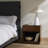Nola Mullane 1 - Drawer Solid Wood Nightstand in Burnt Fruitwood