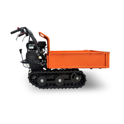 660 lb. Loading Capacity Track Barrow, Convertible Sides, Gas Powered, Briggs & Stratton CR950, 208cc 6.5HP, 3F+1R