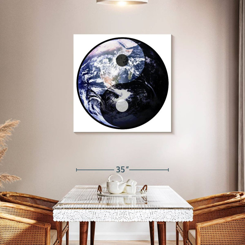 Khelsey Yin Yang Earth, 36" H x 36" W