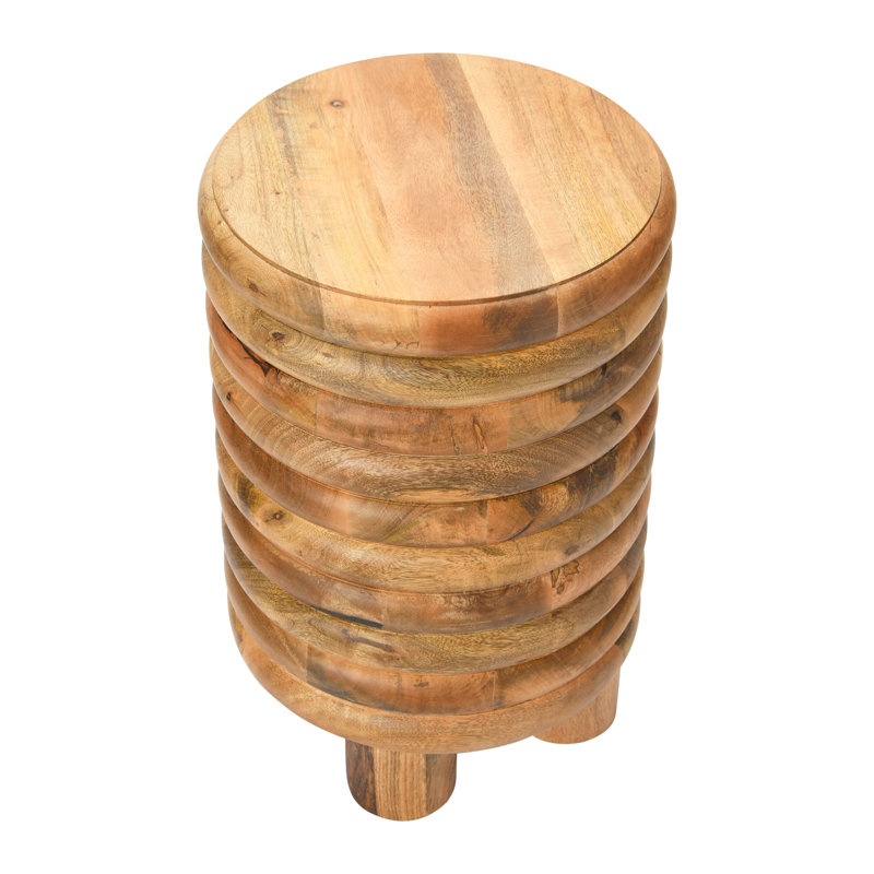 Table de bout ou tabouret Dossier Vintage, Naturel