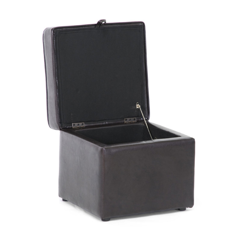 Carbajal Faux Leather Ottoman