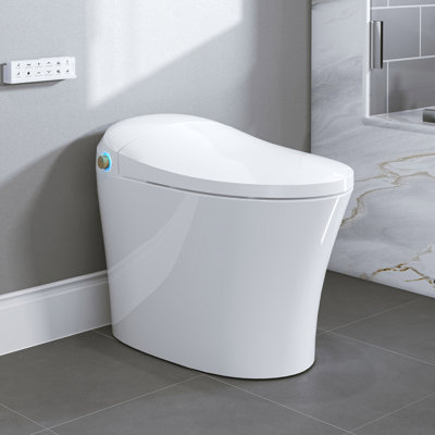 Calla Smart Bidet Toilet - Heated Elongated Seat, Instant Hot Water, Drying, Nano-Silver Antibacterial, Night Light, Auto Flush