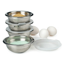 Food Network™ 4-pc. Stainless Steel Prep Bowl Set