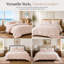 Ensemble de housse de couette 100% coton avec taies décoratives, ensemble de literie toutes saisons respirant doux, double / grand-132971315-132971321