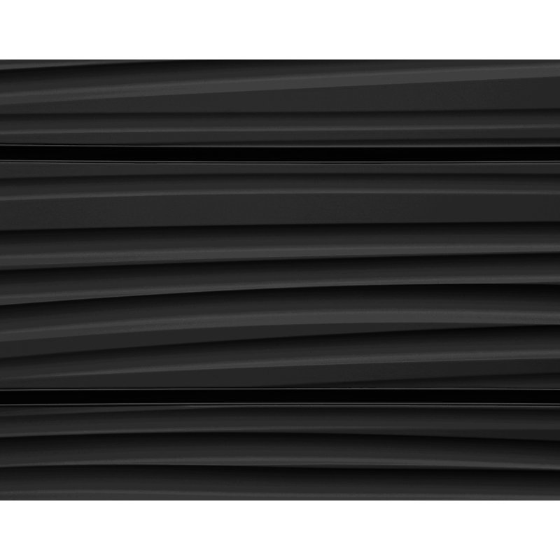 Panneau à lattes texturé Nu Wave (panneaux H 24 po x L 48 po), Noir