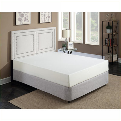Mattresses 8” Medium Gel Memory Foam California King Mattress in a Box with Aloe Vera Cover | White | Polyester