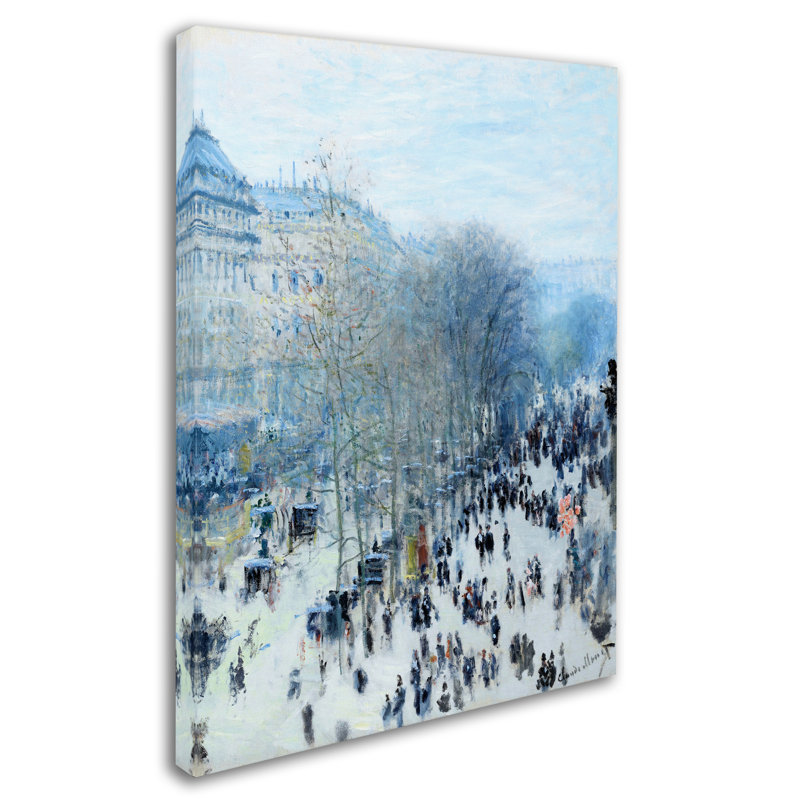 « boulevard des capucines », reproduction sur toile tendue, H 32 po x l 24 po