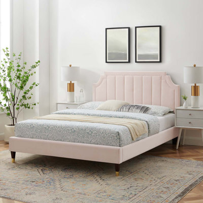 Sienna Performance Velvet Platform Bed