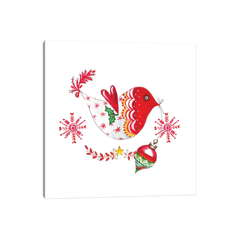 Christmas Dove II by Ani Del Sol - Wrapped Canvas Print, 66.04 cm H x 66.04 cm W x 1.91 cm D
