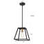 Luminaire suspendu conique à 1 lumière Haig-917839852