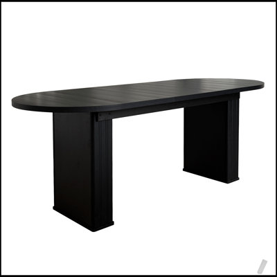 Extendable Oval Dining Table for 4-8 People, Wooden Base for Family and Living Room Gatherings