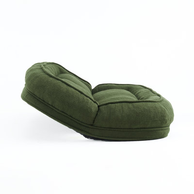 Modern Plush Convertible Floor Sofa and Pet Bed in Green – Adjustable Reclining Lounger with High Weight Capacity