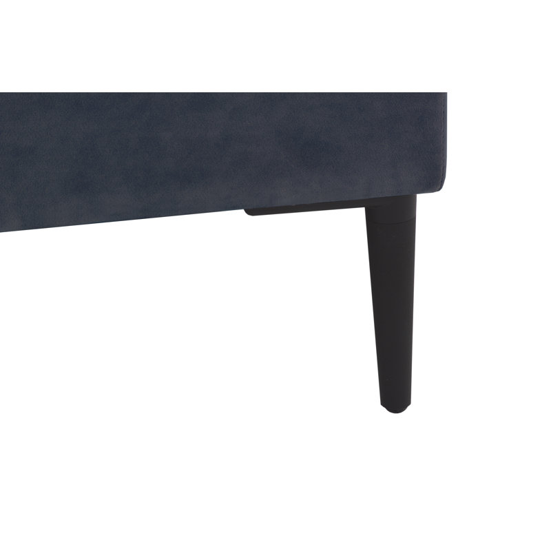 Chehabi Upholstered Chaise Lounge, Blue, Right Hand Facing