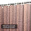 Rideau de douche rose à motif abstrait quartz rose brillant avec 12 crochets-1874010501