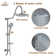 Système de douche complet avec valve brute