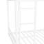 Lit simple en métal blanc sur lit superposé - construction solide et stable, réduction du bruit drastique, qualité de fabrication du lit de garde-corps, réduction substantielle, fourni,
