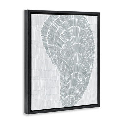 Sketched Oyster Shell Floater Canvas Wall Art by Jetty Home, LLC