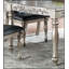 Table de salle à manger formelle extensible avec 2 feuilles, conception antique, bois d'hévéa, parfaite pour les grandes réunions de famille et les dîners élégants.-205456227