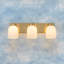 22" Mid-Century Modern 3-Light Milk Glass Bell-Shaded Vanity Light-2022847337