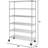 Maichin 48'' W Metal Height -Adjustable Shelving Unit with Wheels