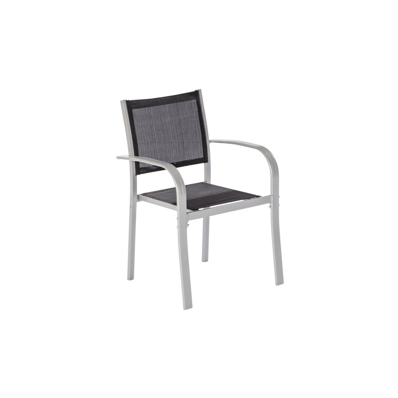Ouarzazate Stacking Patio Dining Armchair with Cushion