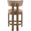 Tabouret de comptoir rembourré en cuir Phalan-428842838-428842864