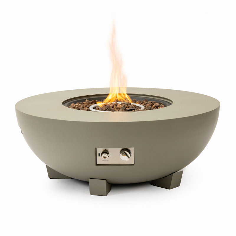 36" Round Iron Fire Pit Table
