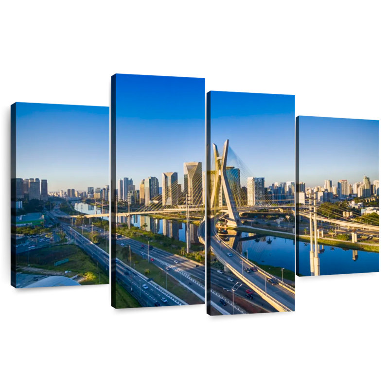 Mehar, pont et paysage urbain de sao paulo