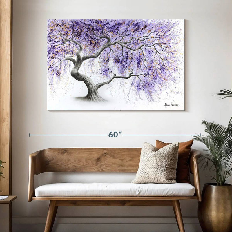 Harnek Purple Prosperity Tree, 32" H x 48" W