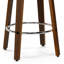 Tabouret de bar contemporain pivotant avec repose-pieds Carly-909536659