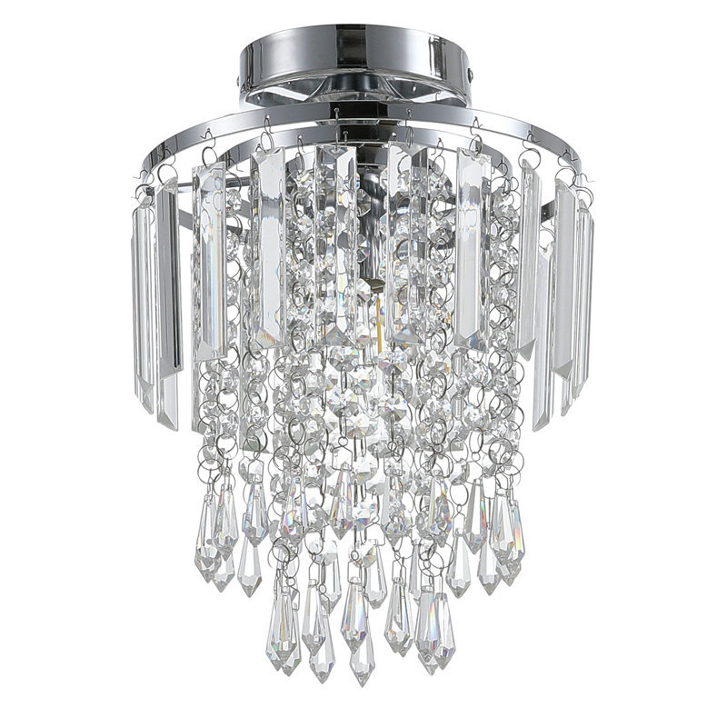 Nayeli Chrome Flush Mount