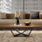 Brown Solid Wood Rectangular Coffee Table-227351756