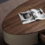 Table basse ovale en bois massif-1168399957