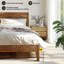 Acacia Premium Emery Solid Wood Platform Bed Frame with Headboard, Bed Frame Noise-Free, No Box Spring Needed-1265860179-1230953381
