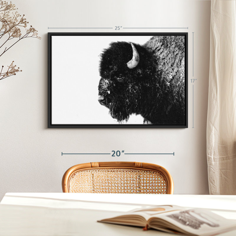 " Black Bison ", 25" H x 17" W