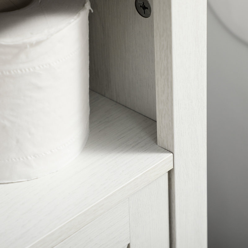 Armoire de salle de bain sous le lavabo, blanc, double porte, rangement compact, style,