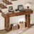 63-Inch Farmhouse Entryway Tablefarmhouse Entryway Table, 63-Inch Long Narrow Console Table Behind The Couch, Wooden Rectangular Sofa Table For Entrance, Hallway, Living Room-352398782