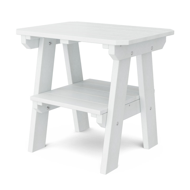 Table de bout à deux niveaux Heritage, Blanc