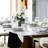 Oval Faux Marble Top Dining Table