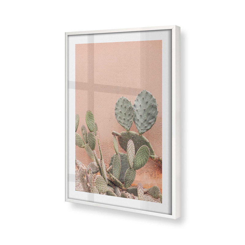 Imprimé désertique, Cadre opaque blanc, H 21 po x l 17 po x P 1,25 po